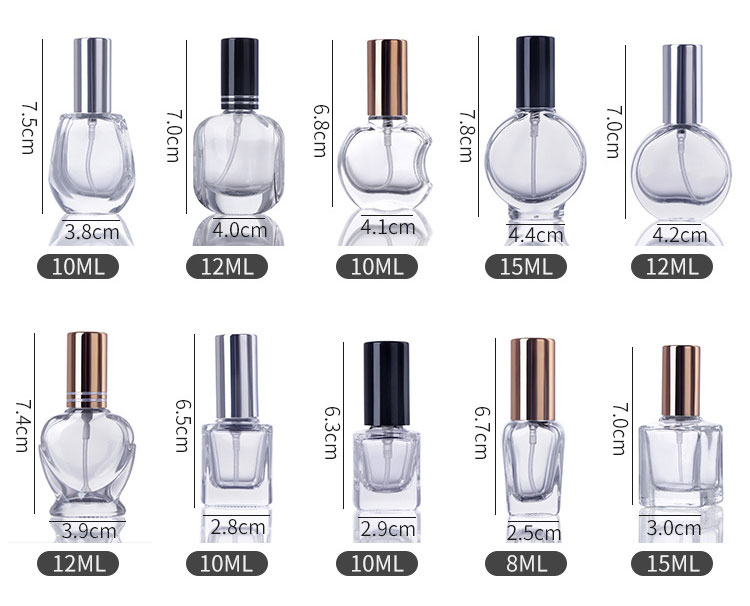 5 ml 10 ml 15 ml 20 ml 30 ml butelka perfum na szklaną mini butelkę