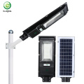 60w 100w tudo em um poste de luz solar LED