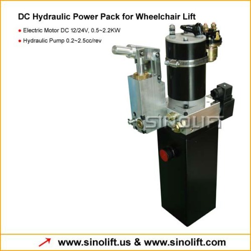 DC Hydraulic Power Pack for Wheelchair Lift