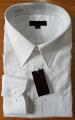 Polyester katoen wit jacquard shirt met lange mouwen voor mannen