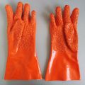 Orange grain Flannel lining gloves 35cm