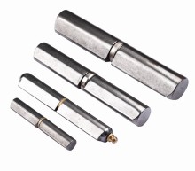 Water drop welding hinge for swing door