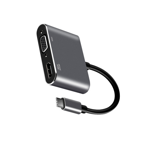 USB C HDMI &amp; VGA Multiport Adaptörü USB Hub