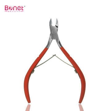 Rubber soft handle nail cuticle nipper