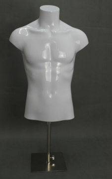 plastic half body torso male mannequins