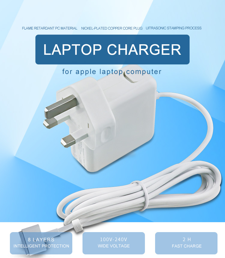 45W T Connector uk plug macbook charger