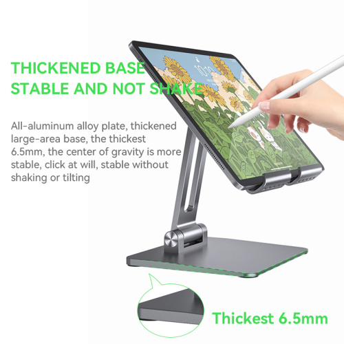 Tablet Stand, Adjustable & Foldable Desktop iPad Stand