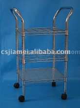 Light-duty wire shelf storage cart