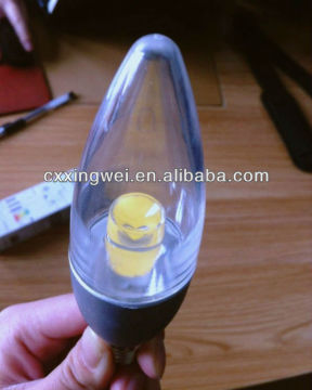 ce rohs e14 3w led candle light with sensor