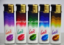 electronic refillable windproof lighter cheap custom cigarette plastic lighter