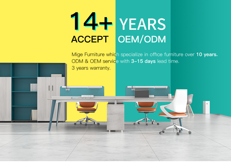 Modular Office Workstations Desk,2, 4, 6 Person Office Partition Desk Face to Face Working Desk