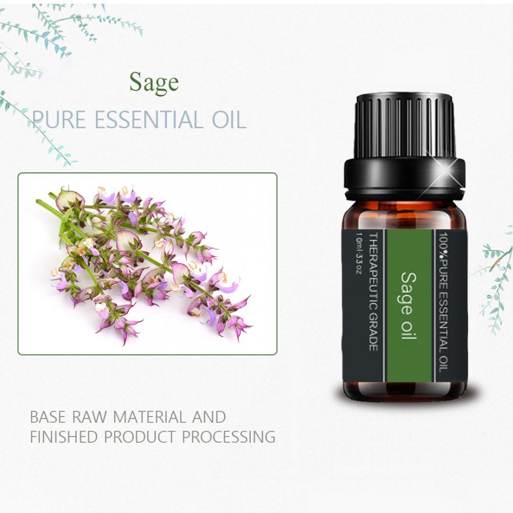 Natural Clary Sage Essential Oil For Aroma Diffuser