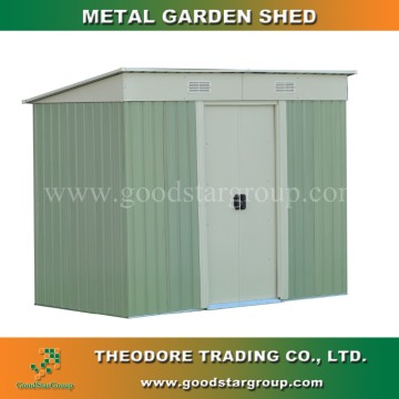 Metal garden shed pent roof 4'X8'ft Metal Storage Shed Kit Backyard Outdoor Building Steel Tool House Garden