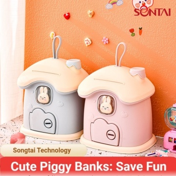 Fairy Tale Keeper Magical Bunny Mushroom Piggy Bank