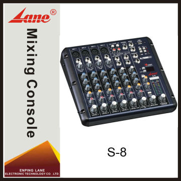 Lane S-8 8 channel professional MP3 player audio video mixer