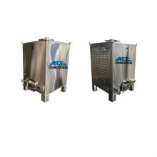 1000 Liter Multi-Use Stainless Steel IBC Totes Water Storage Tank