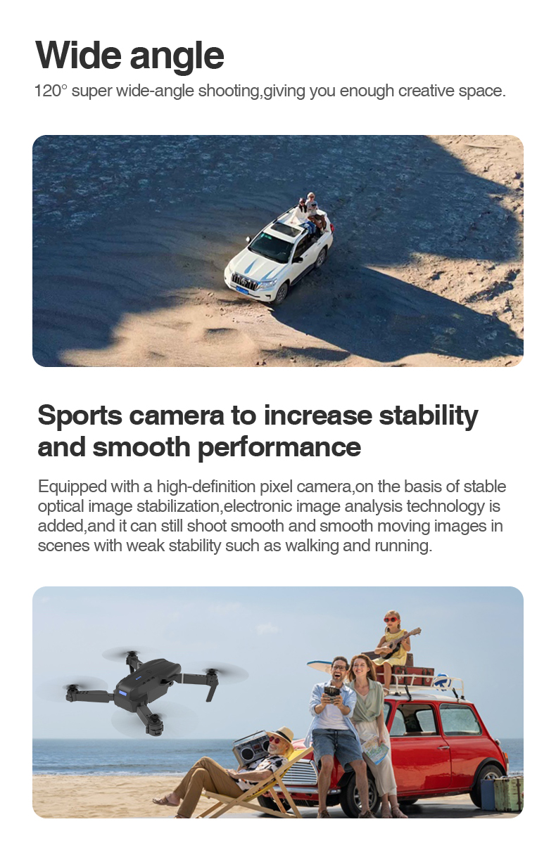 NEW E99 MAX 4K 1080P HD Dual Camera With WiFi FPV Altitude Hold Mode Profesional Helicopter Foldable Quadcopter