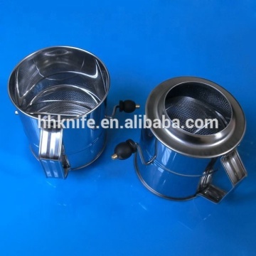 Stainless Steel 3 cup Flour Sifter with plastic handle