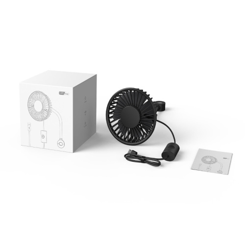 Vehicle mini air conditioner rotating cooling car fan