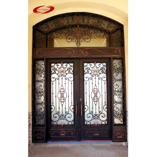 China Französische Patio Schmiedeeisentüren Hersteller