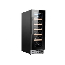 18 Bottle Under-Counter Black Wine Cooler Refrigerator