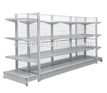 Supermarket steel wire shelving system