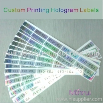 Custom Printing Of Hologram Labels,custom Printing Holographic Stickers 