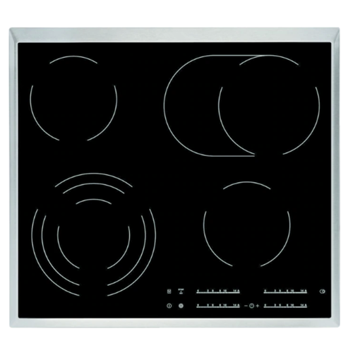 Zona de cocción eléctrica de vidrio negro Hob 4