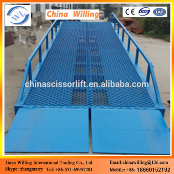 6000-12000kg container hydraulic yard ramps mobile container ramp dock leveler