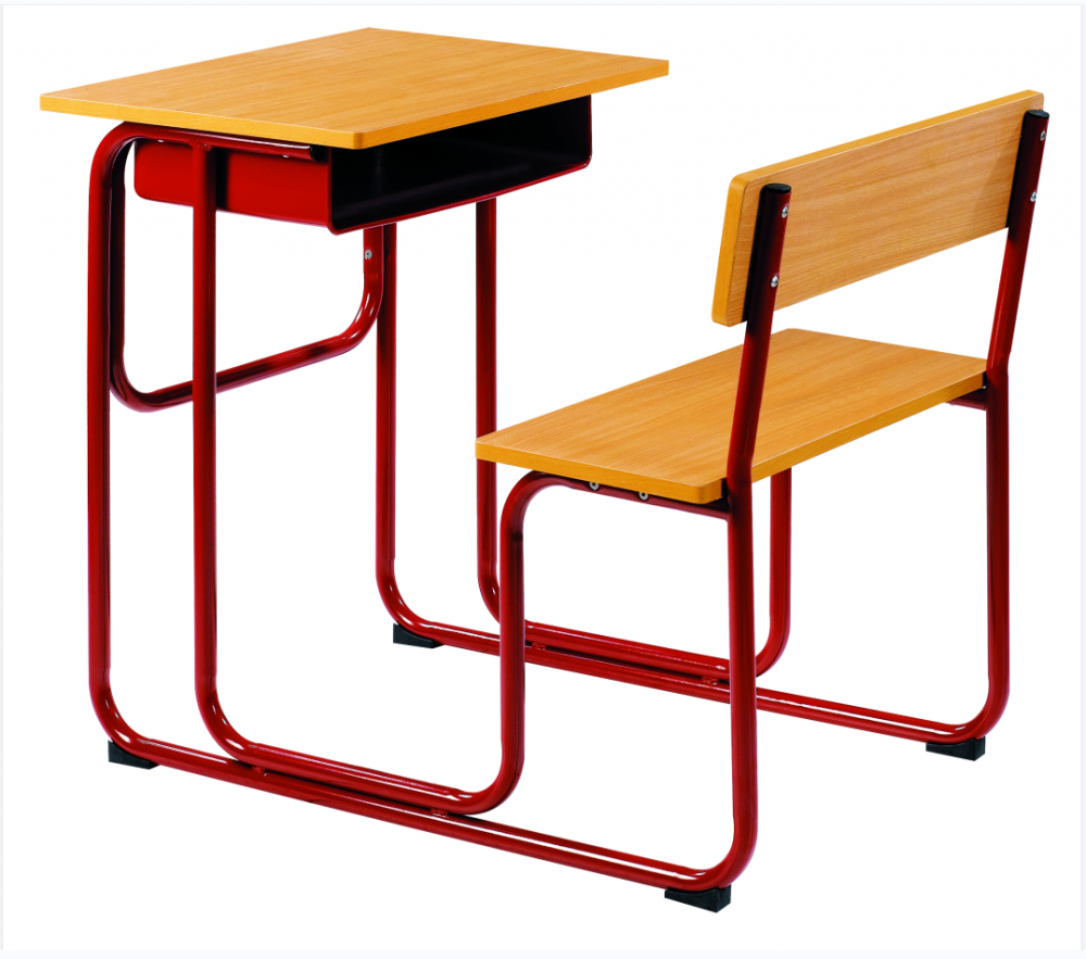 SIngle Detachable students study desks and chairs