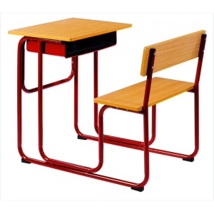 SIngle Detachable students study desks and chairs