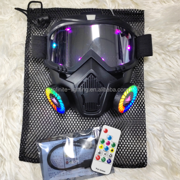 Luminous Gothic Sci-Fi Mask - Cool Helmet for Halloween & Christmas Cosplay