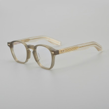 Thick Acetate Frame For Men Gentleman Retro Unisex Thick Acetate Optical Glasses Supplier