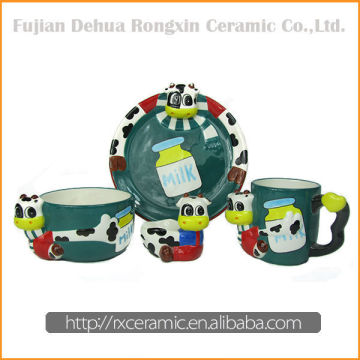 Factory Direct Sales Ceramic Cartoon easter dinnerware set