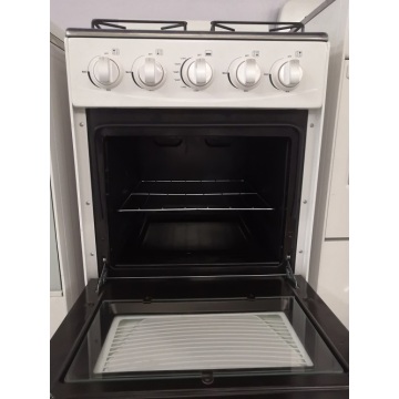 Poente de gás em pé de 50x50cm de cozinha 4-queimadora com forno