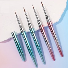 Metal Gradient Mink Hair Hook Line Nail Shop Tools