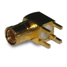 Right Angle Coaxial SMB Female Jack PCB Mount Connector