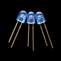 Blue 5mm Oval with Domed Top LED Lamps