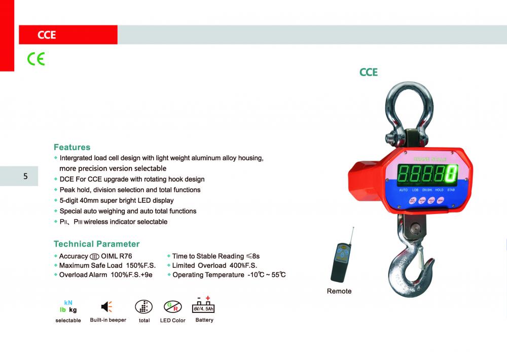 hanging scale wireless display