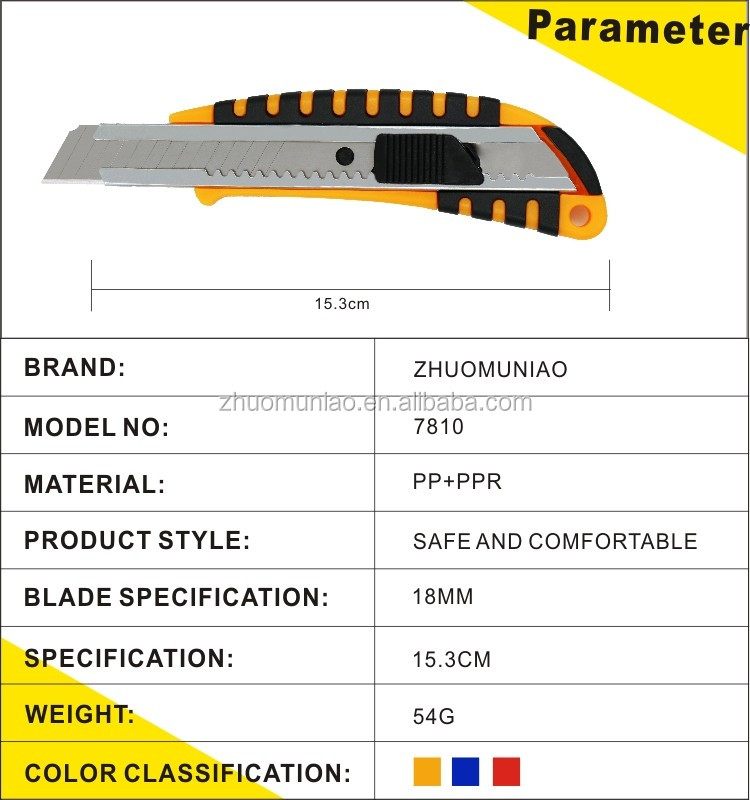 18mm Tapeten-Schneidemesser mit einziehbarer Klinge