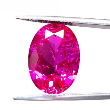 ASTWO Jewelry Lab Lab Grown Ruby Loose Gemstones - Rose Red, Oval Shape, 5*7mm and 10*14mm