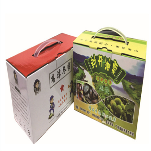 Corrugated Paper Portable Color Box Packing