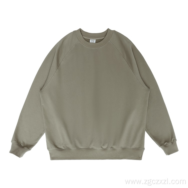 Autumn New Solid Color Loose Crew Neck Sweatshirt