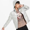 Veste gonflée brillante pour hommes rentable en gros sur mesure