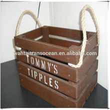 Personalised Vintage Style Small Wooden Crate Beer or Wine crates