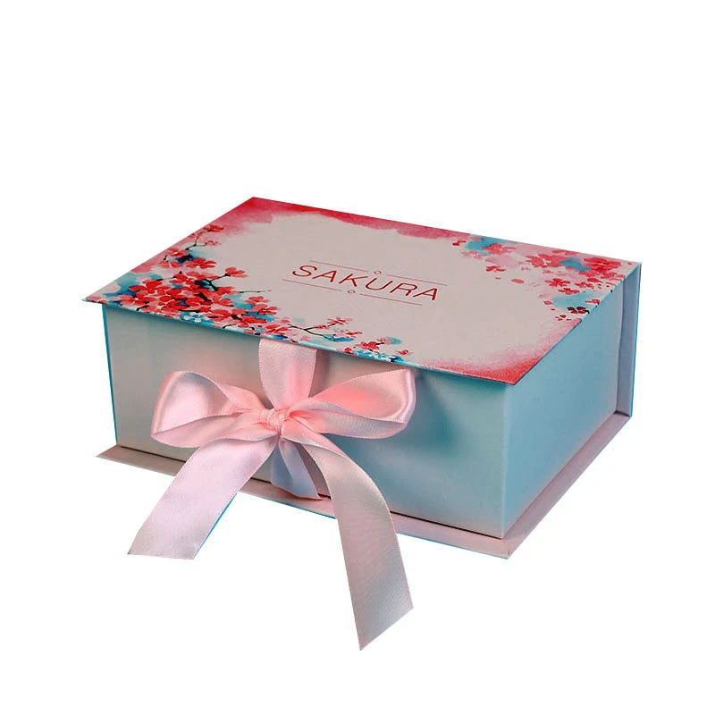 Factory Custom Paperboard Luxury Gift Boxes with Ribbon