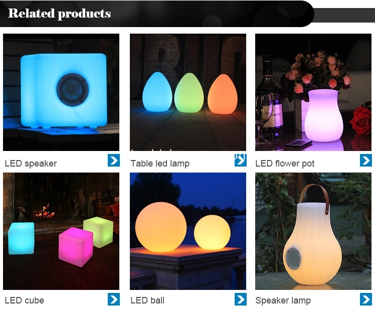 Outdoor Waterproof  Glowing Led Pouf