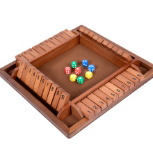 Shut The Box: A Classic 4-Player Family Pub Board Game for Fun Gatherings and Parties