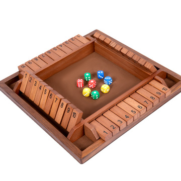 Shut The Box: A Classic 4-Player Family Pub Board Game for Fun Gatherings and Parties
