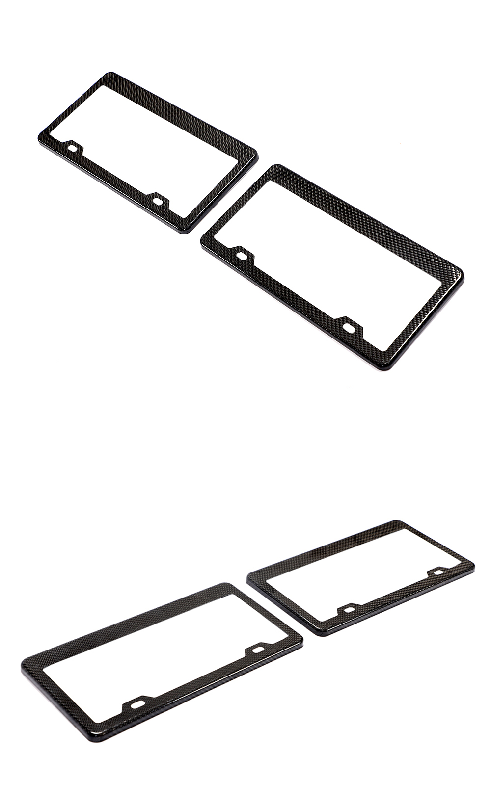 Universal Dry Carbon Fiber License Plate Frame for BMW 1M M2 M3 M4 M5 M6 M8 G8x Custom Logo